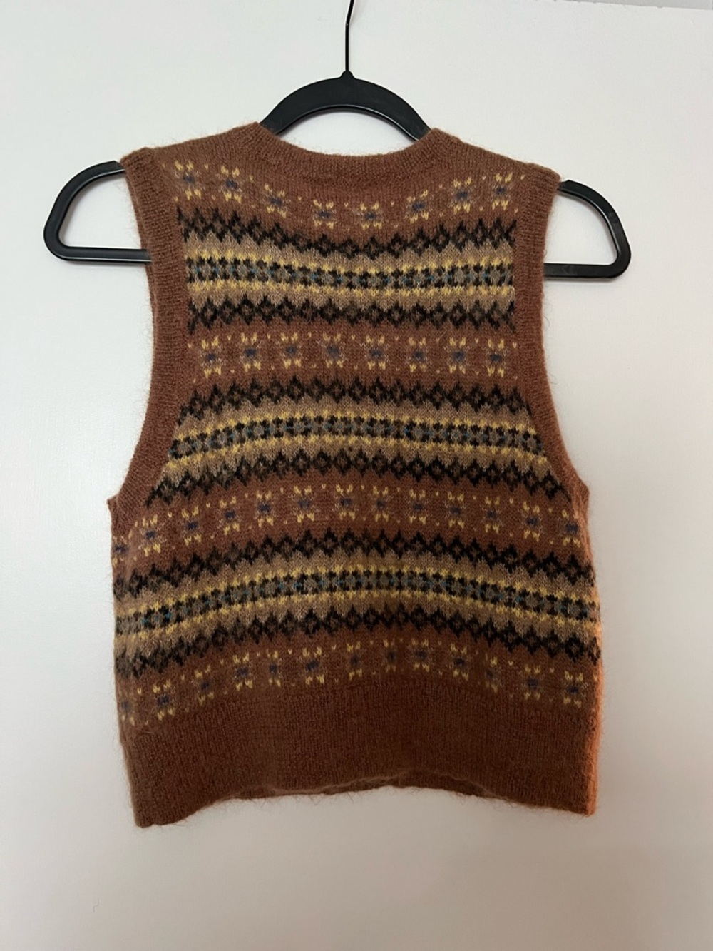Doen Galway Fair Isle Knit Vest View 2